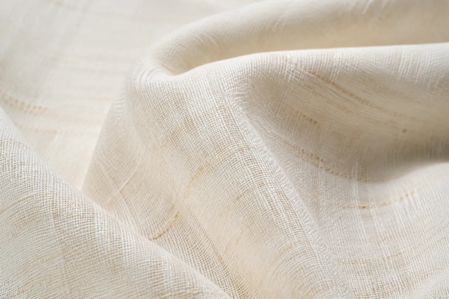 Thai handwoven cotton textile showing texture and structured drape