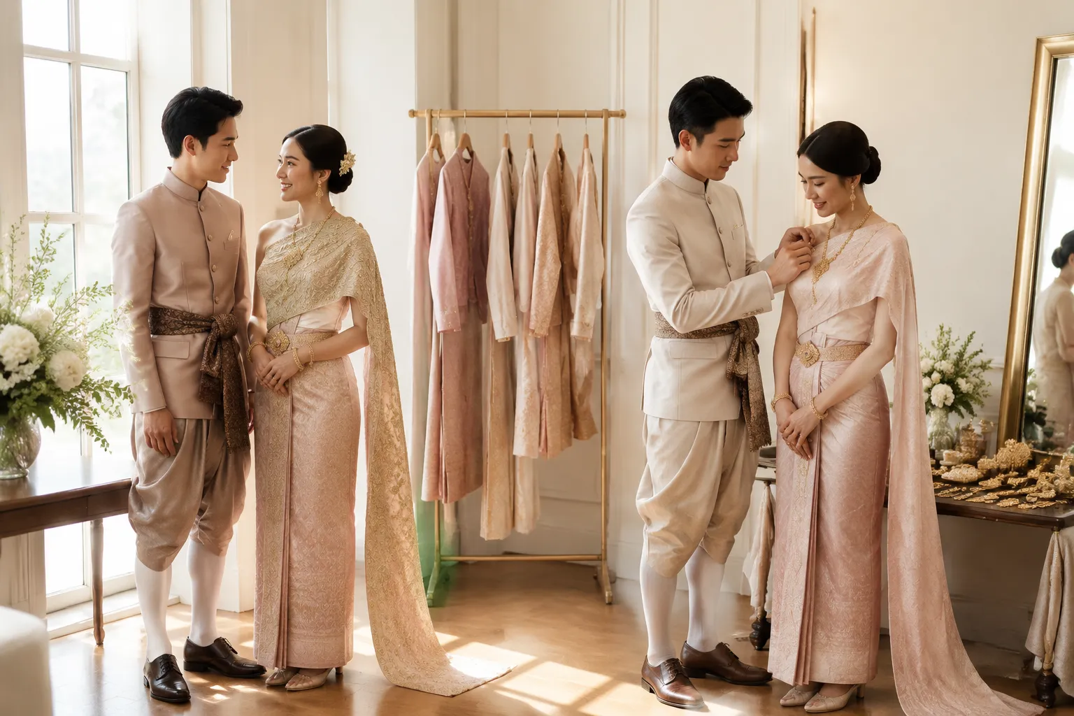 Thai Wedding Outfit Changes for Ceremony and Reception