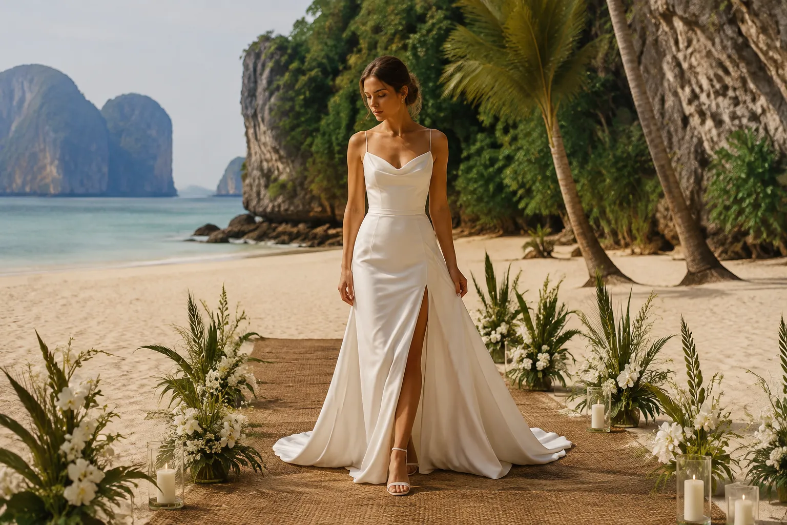 Beach Wedding Dress Comfort in Thailand